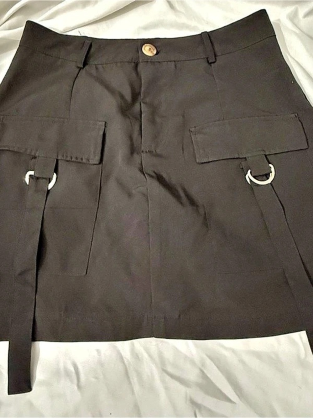 Cargo Mini Skirt in Black Like New